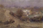 Walter Withers A bright winter's morning oil painting